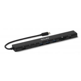 CLUB3D CSV-2550 kannettavien tietokoneiden telakka ja porttitoistin Langallinen USB Type-C Musta