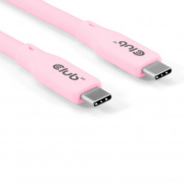 CLUB3D CAC-3002 USB-kaapeli USB4 Gen 2x2 2 m USB C Vaaleanpunainen