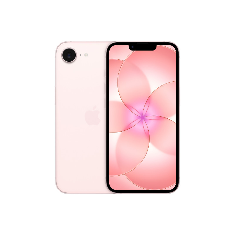 Apple iPhone 17e 15,5 cm (6.1") Kaksois-SIM iOS 26 5G USB Type-C 512 GB Vaalea pinkki