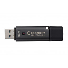 Kingston Technology IronKey 128 Gt Locker Plus 50 G2, FIPS 197, AES-256