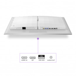 Philips Evnia 8000 27M2N8500 00 tietokoneen litteä näyttö 67,3 cm (26.5") 2560 x 1440 pikseliä Quad HD QD-OLED Valkoinen