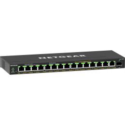 NETGEAR 16-Port High-Power PoE+ Gigabit Ethernet Plus Switch (231W) with 1 SFP port (GS316EPP) Hallittu Gigabit Ethernet