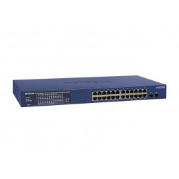NETGEAR GS724TP-300EUS verkkokytkin Hallittu L2 L3 L4 Gigabit Ethernet (10 100 1000) Power over Ethernet -tuki Sininen