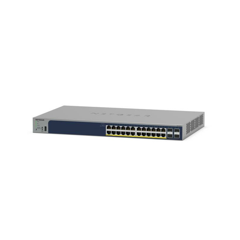 NETGEAR GS728TPP Hallittu L2 L3 L4 Gigabit Ethernet (10 100 1000) Power over Ethernet -tuki Harmaa