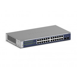 NETGEAR GS724Tv6 Hallittu L2+ L3 Gigabit Ethernet (10 100 1000) 1U Sininen, Harmaa