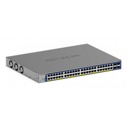 NETGEAR GS752TXP Hallittu L2 L3 L4 10G Ethernet (100 1000 10000) Power over Ethernet -tuki Musta