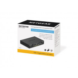 NETGEAR GS305PP Hallitsematon Gigabit Ethernet (10 100 1000) Power over Ethernet -tuki Musta