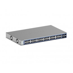 NETGEAR GS748Tv6 Hallittu L2 L3 L4 Gigabit Ethernet (10 100 1000) Musta, Harmaa
