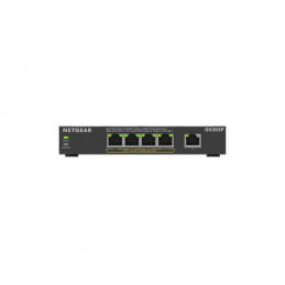 NETGEAR GS305Pv3 Hallitsematon Gigabit Ethernet (10 100 1000) Power over Ethernet -tuki Musta