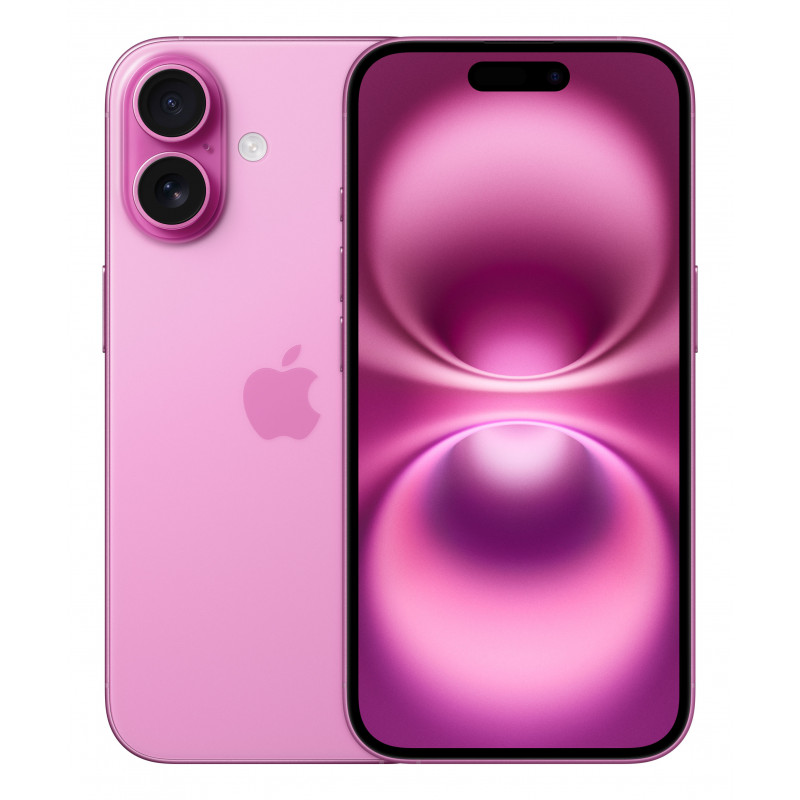 Apple iPhone 16 15,5 cm (6.1") Kaksois-SIM iOS 18 5G USB Type-C 128 GB Vaaleanpunainen