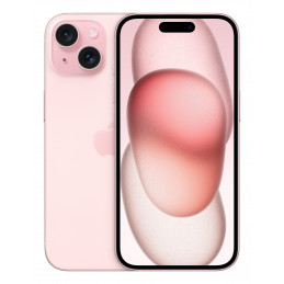 Apple iPhone 15 15,5 cm (6.1") Kaksois-SIM iOS 17 5G USB Type-C 128 GB Vaaleanpunainen