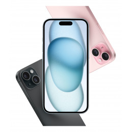 Apple iPhone 15 15,5 cm (6.1") Kaksois-SIM iOS 17 5G USB Type-C 128 GB Sininen