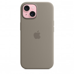 Apple iPhone 15 n MagSafe-silikoni­kuori - savenruskea