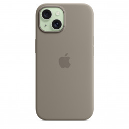 Apple iPhone 15 n MagSafe-silikoni­kuori - savenruskea