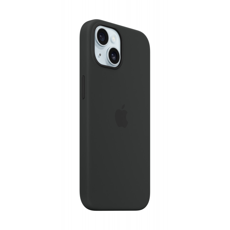 Apple iPhone 15 n MagSafe-silikonikuori - musta