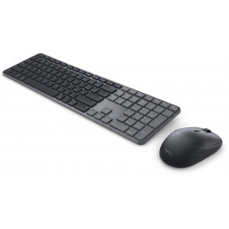 DELL Pro 7 Slim KM726 näppäimistö Sisältää hiiren Koti  Toimisto RF Wireless + Bluetooth QWERTY Pohjoismainen Musta