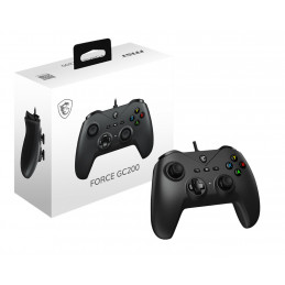 MSI FORCE GC200 peliohjain Musta USB Pad-ohjain Analoginen Digitaalinen Android, PC