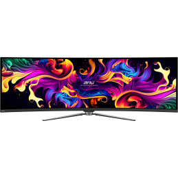 MSI MPG 491CQPX QD-OLED tietokoneen litteä näyttö 124,5 cm (49") 5120 x 1440 pikseliä Dual QHD Musta