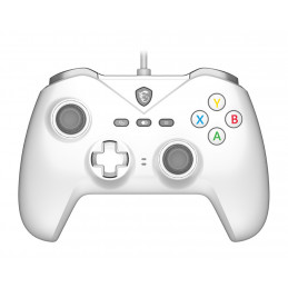 MSI FORCE GC200 WHITE peliohjain Valkoinen USB Pad-ohjain Analoginen Digitaalinen Android, PC