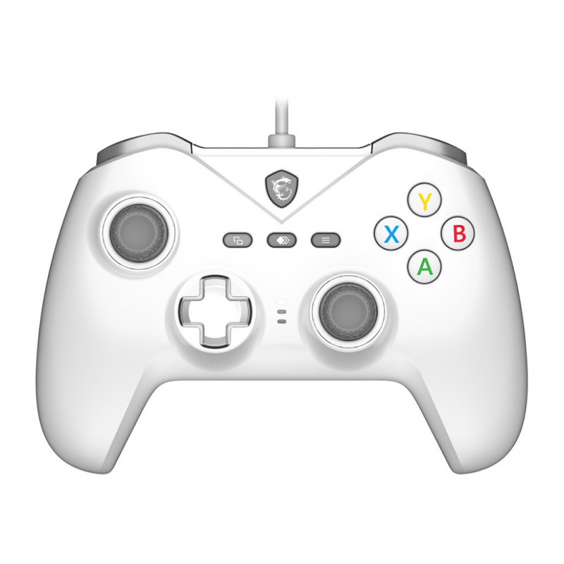 MSI FORCE GC200 WHITE peliohjain Valkoinen USB Pad-ohjain Analoginen Digitaalinen Android, PC