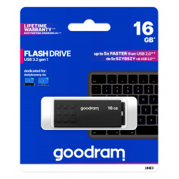 Goodram UME3 USB-muisti 16 GB USB A-tyyppi 3.2 Gen 1 (3.1 Gen 1) Musta