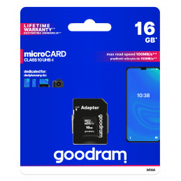 Goodram M1AA 16 GB MicroSDHC UHS-I Luokka 10