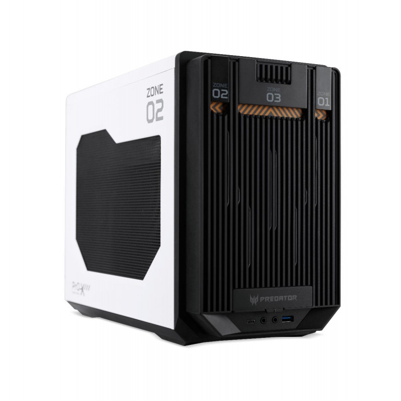 Acer DC.Z3XEE.001 tietokonekotelo Työpöytä Musta, Valkoinen