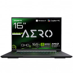 GIGABYTE AERO X16 1VH93NEC64AH Copilot+ PC AMD Ryzen AI 7 350 Kannettava tietokone 40,6 cm (16") WQXGA 32 GB DDR5-SDRAM 1 TB