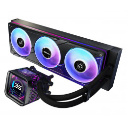 Asrock Phantom Gaming 360 LCD Suoritin Nestejäähdytyspakkaus 12 cm Musta