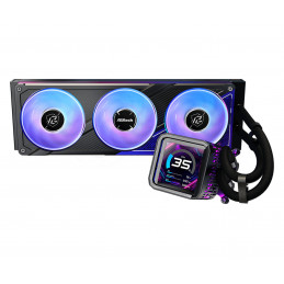 Asrock Phantom Gaming 360 LCD Suoritin Nestejäähdytyspakkaus 12 cm Musta