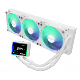 Asrock Challenger White 360 Digital Suoritin Nestejäähdytyspakkaus 12 cm Valkoinen