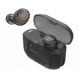 JLab Go Air Pop Kuulokkeet True Wireless Stereo (TWS) In-ear Puhelut Musiikki Urheilu Päivittäinen Bluetooth Musta, Läpinäkyvä