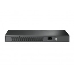TP-Link TL-SG1016 verkkokytkin Hallitsematon Gigabit Ethernet (10 100 1000) 1U Musta