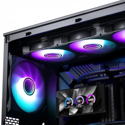 Phanteks Glacier One 360M25 LCD Suoritin All-in-one-nesteenjäähdytin 12 cm Musta 1 kpl
