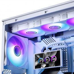Phanteks Glacier One 360M25 LCD Suoritin All-in-one-nesteenjäähdytin 12 cm Valkoinen 1 kpl