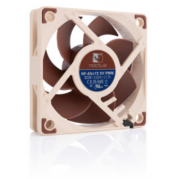 Noctua NF-A6X15 5V PWM Tietokoneen jäähdytysjärjestelmä Tietokonekotelo Tuuletin 6 cm Ruskea 1 kpl