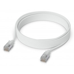 Ubiquiti UACC-Cable-Patch-EL-C6A-5M-W verkkokaapeli Läpikuultava, Valkoinen Cat6a
