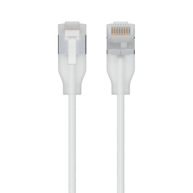Ubiquiti UACC-Cable-Patch-EL-C6A-2M-W verkkokaapeli Läpikuultava, Valkoinen Cat6a