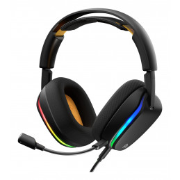 Glorious Gaming GHS Eternal RGB Kuulokkeet Langallinen Pääpanta Pelaaminen USB Type-C Musta