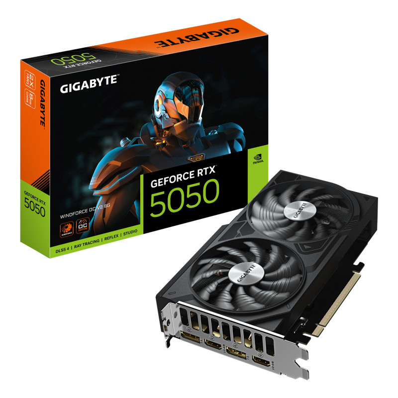 GIGABYTE GeForce RTX 5050 WINDFORCE OC V2 8G NVIDIA 8 GB GDDR6
