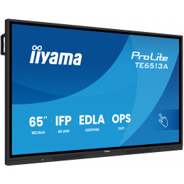 iiyama TE6513A-B2AG infonäyttö Interaktiivinen litteä paneeli 163,8 cm (64.5") Wi-Fi 500 cd m² 4K Ultra HD Musta Kosketusnäyttö