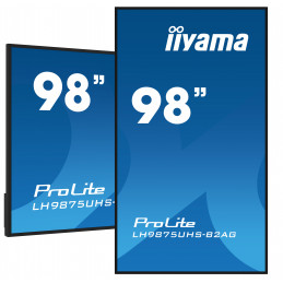 iiyama LH9875UHS-B2AG infonäyttö Digitaalinen litteä infotaulu 2,48 m (97.5") LED Wi-Fi 500 cd m² 4K Ultra HD Musta