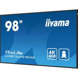 iiyama LH9875UHS-B2AG infonäyttö Digitaalinen litteä infotaulu 2,48 m (97.5") LED Wi-Fi 500 cd m² 4K Ultra HD Musta