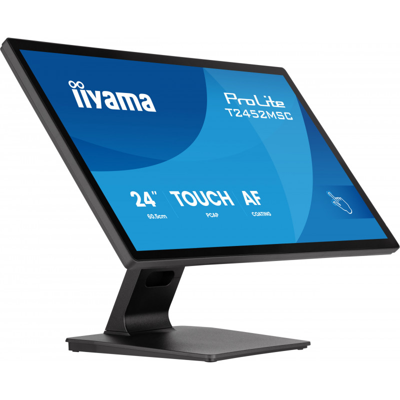 iiyama ProLite T2452MSC-B2 tietokoneen litteä näyttö 61 cm (24") 1920 x 1080 pikseliä Full HD Kosketusnäyttö Musta