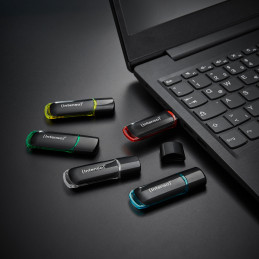 Intenso 3511585 USB-muisti 32 GB USB A-tyyppi 2.0 Musta, Punainen, Vihreä, Läpinäkyvä, Keltainen, Sininen