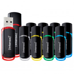 Intenso 3511561 USB-muisti 8 GB USB A-tyyppi 2.0 Musta, Punainen, Vihreä, Läpinäkyvä, Keltainen, Sininen