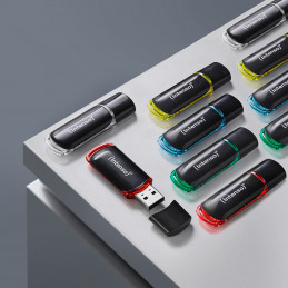 Intenso 3511551 USB-muisti 4 GB USB A-tyyppi 2.0 Musta, Punainen, Vihreä, Läpinäkyvä, Keltainen, Sininen