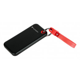Verbatim Pocket SSD 512 GB USB Type-C 3.2 Gen 2 (3.1 Gen 2) Musta, Punainen