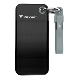 Verbatim Pocket SSD 512 GB USB Type-C 3.2 Gen 2 (3.1 Gen 2) Musta, Harmaa
