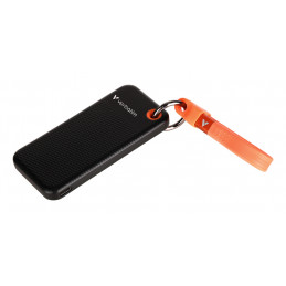 Verbatim Pocket SSD 256 GB USB Type-C 3.2 Gen 2 (3.1 Gen 2) Musta, Oranssi